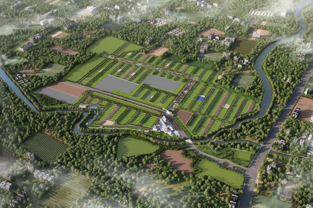 Channel Partner 1 Brookside Lifestyle Plots Aerial View 4